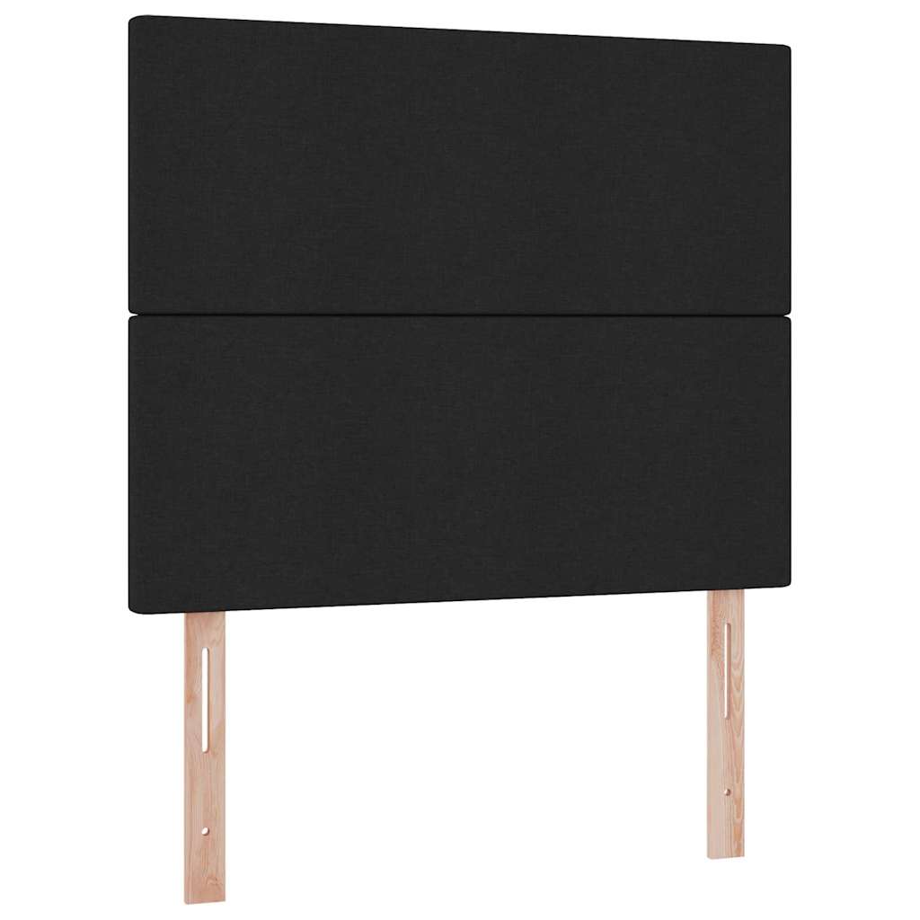 Krevet s madracem i skladištem Crna 120 x 190 cm tkanina