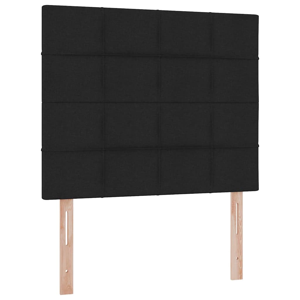 Krevet s madracem i skladištem Crna 120 x 190 cm tkanina