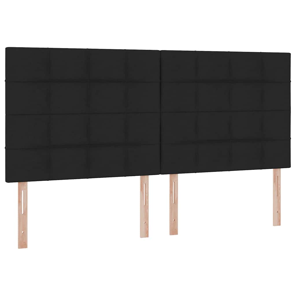 Krevet s madracem i skladištem Crna 200 x 200 cm Poliester