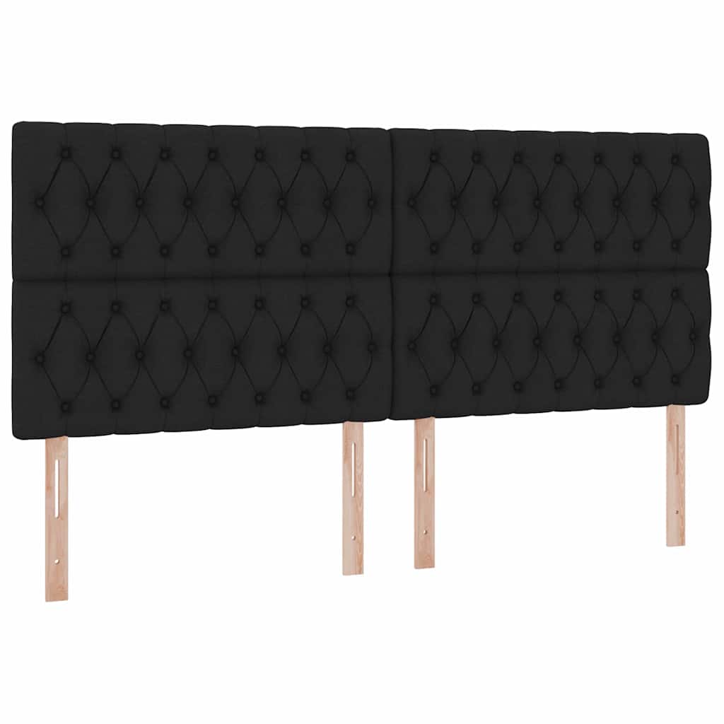 Krevet s madracem i skladištem Crna 200 x 200 cm Poliester