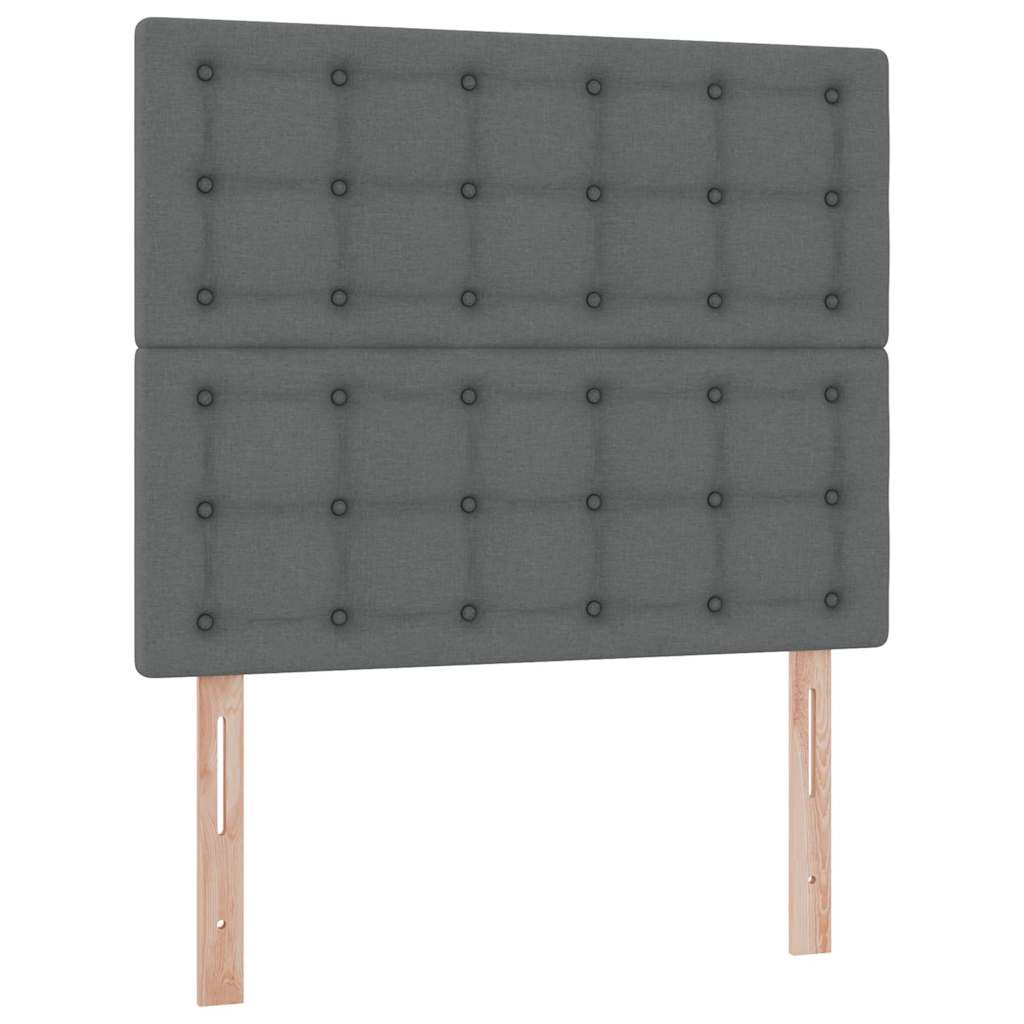 Krevet s madracem i skladištem Tamno siva 120 x 200 cm