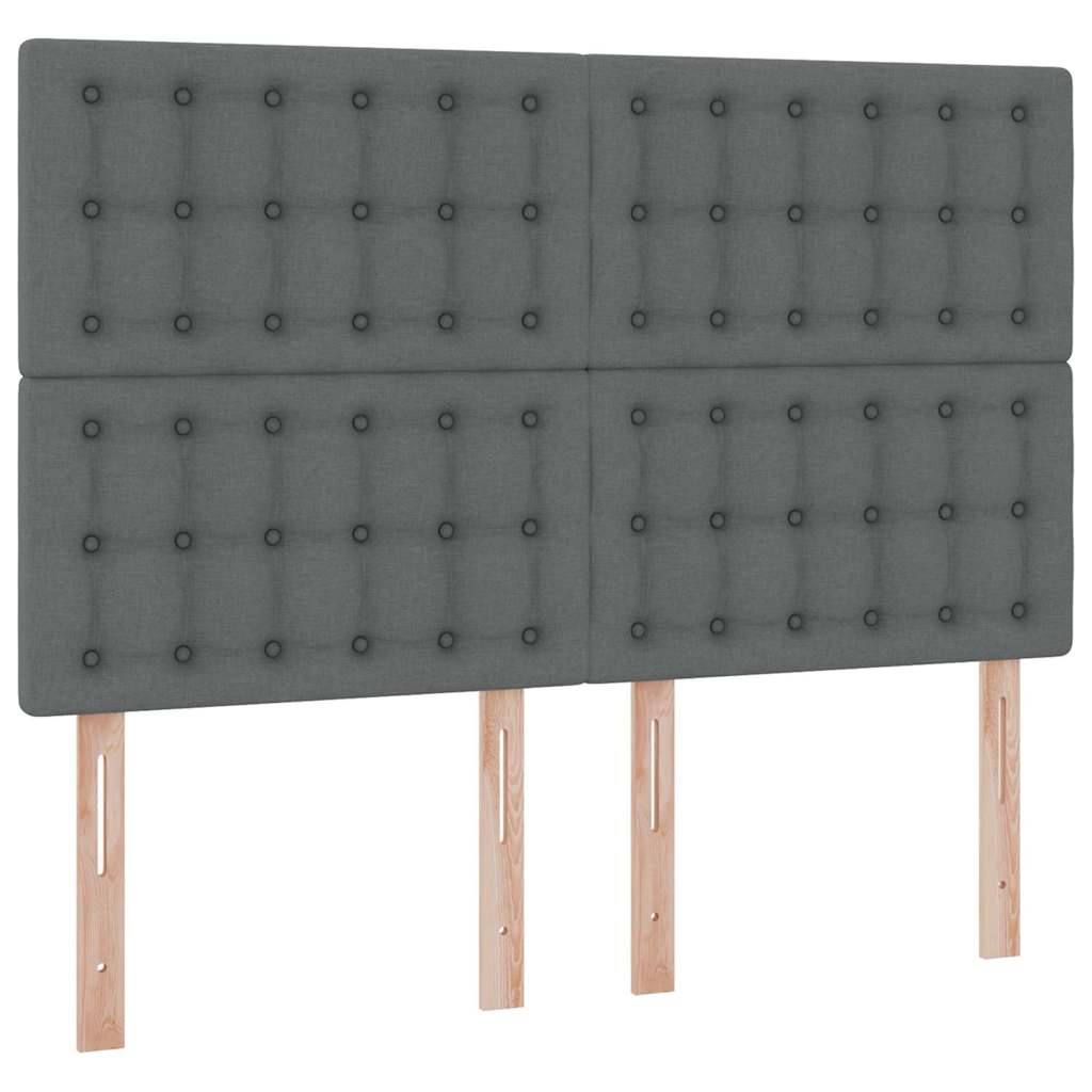 Krevet s madracem i skladištem Tamno siva 140 x 190 cm