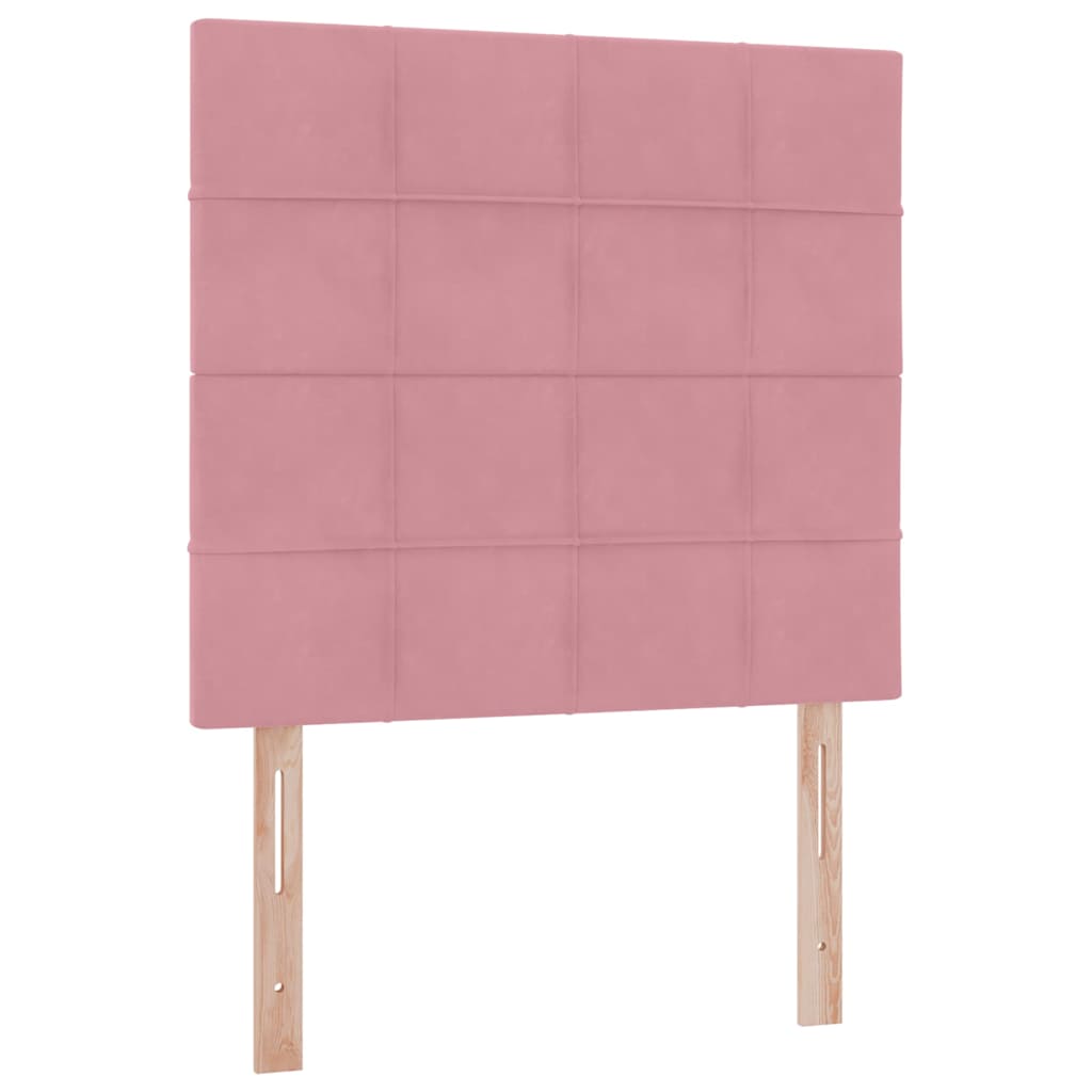 Krevet s madracem i skladištem Ružičasta 100 x 200 cm Baršun