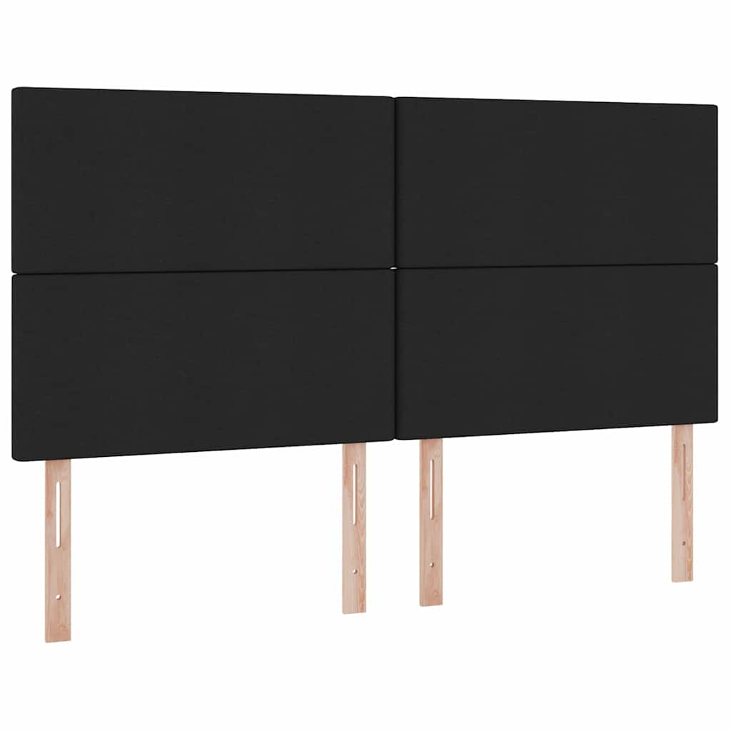 Krevet s od storage s uzglavljem Crna 200 x 200 cm Lažna koža