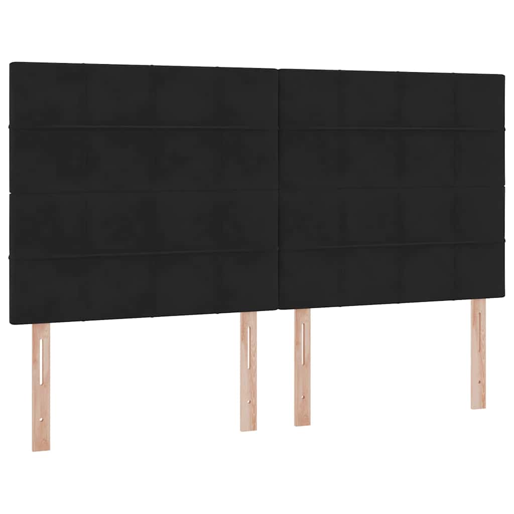Krevet s od storage s madracem Crna 180 x 200 cm Baršun
