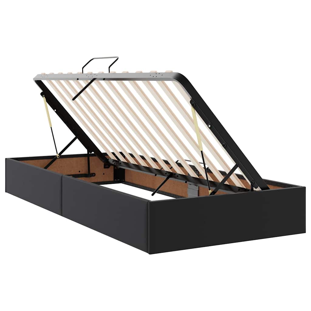 Krevet s prostorom za pohranu s LED-om Crna 100 x 200 cm