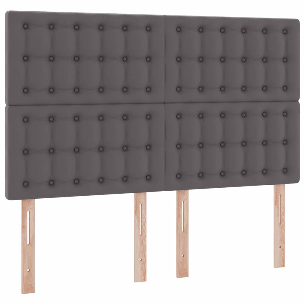 Krevet s prostorom za pohranu s LED-om Siva 140 x 190 cm