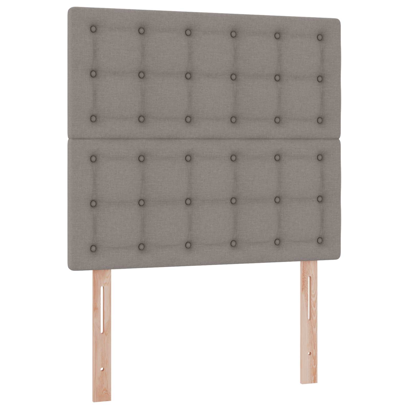 LED krevet za pohranu s madracem Sivosmeđa 90 x 200 cm Tkanina
