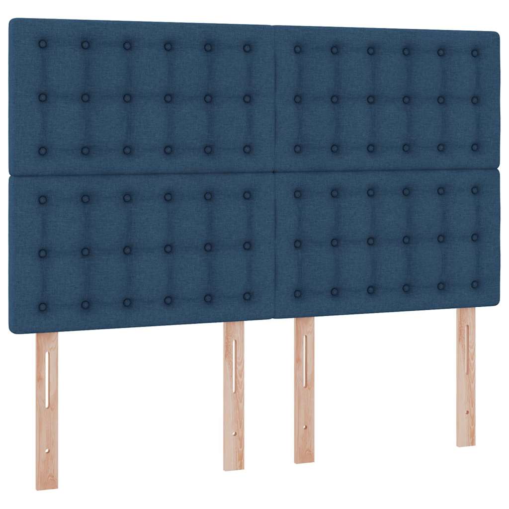 Krevet s prostorom za pohranu s LED-om Plava 140 x 200 cm
