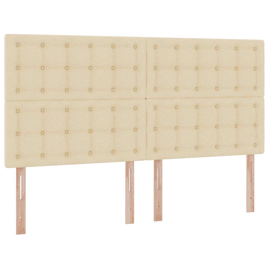Krevet s prostorom za pohranu s LED-om Krema 160 x 200 cm