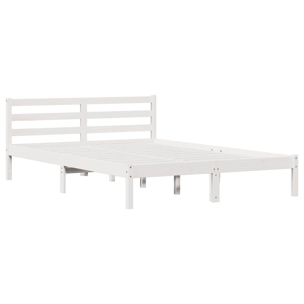Krevetna konstrukcija Bijelo 215,5 x 145,5 x 69,5 cm