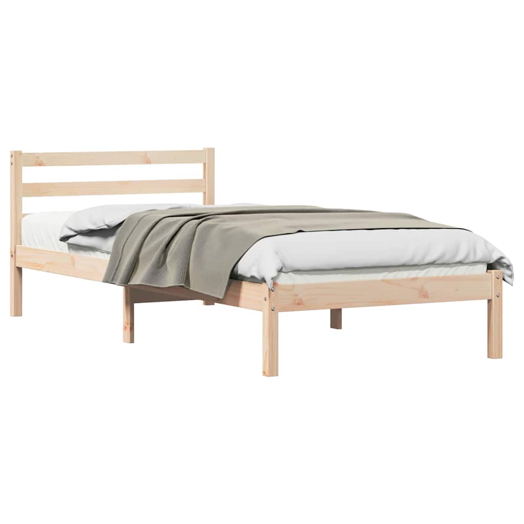 Krevetna konstrukcija s uzglavljem Smeđa 225,5 x 95,5 x 69,5 cm