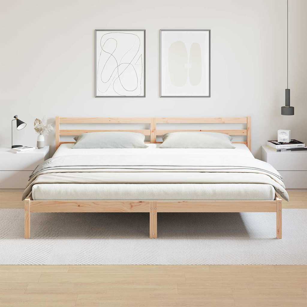 Krevetna konstrukcija Smeđa 225,5 x 205,5 x 69,5 cm