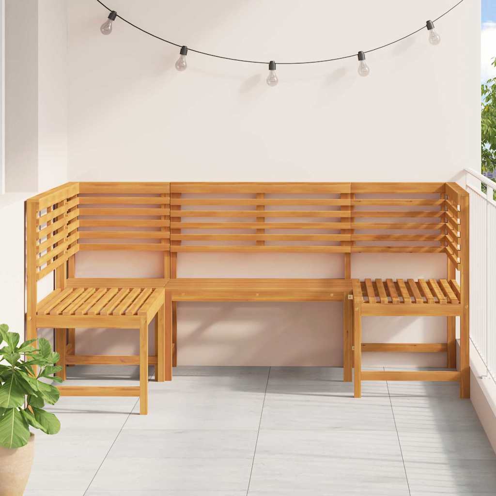 Set vrtne klupe 3 pcs Smeđa Čvrsto drvo akacije