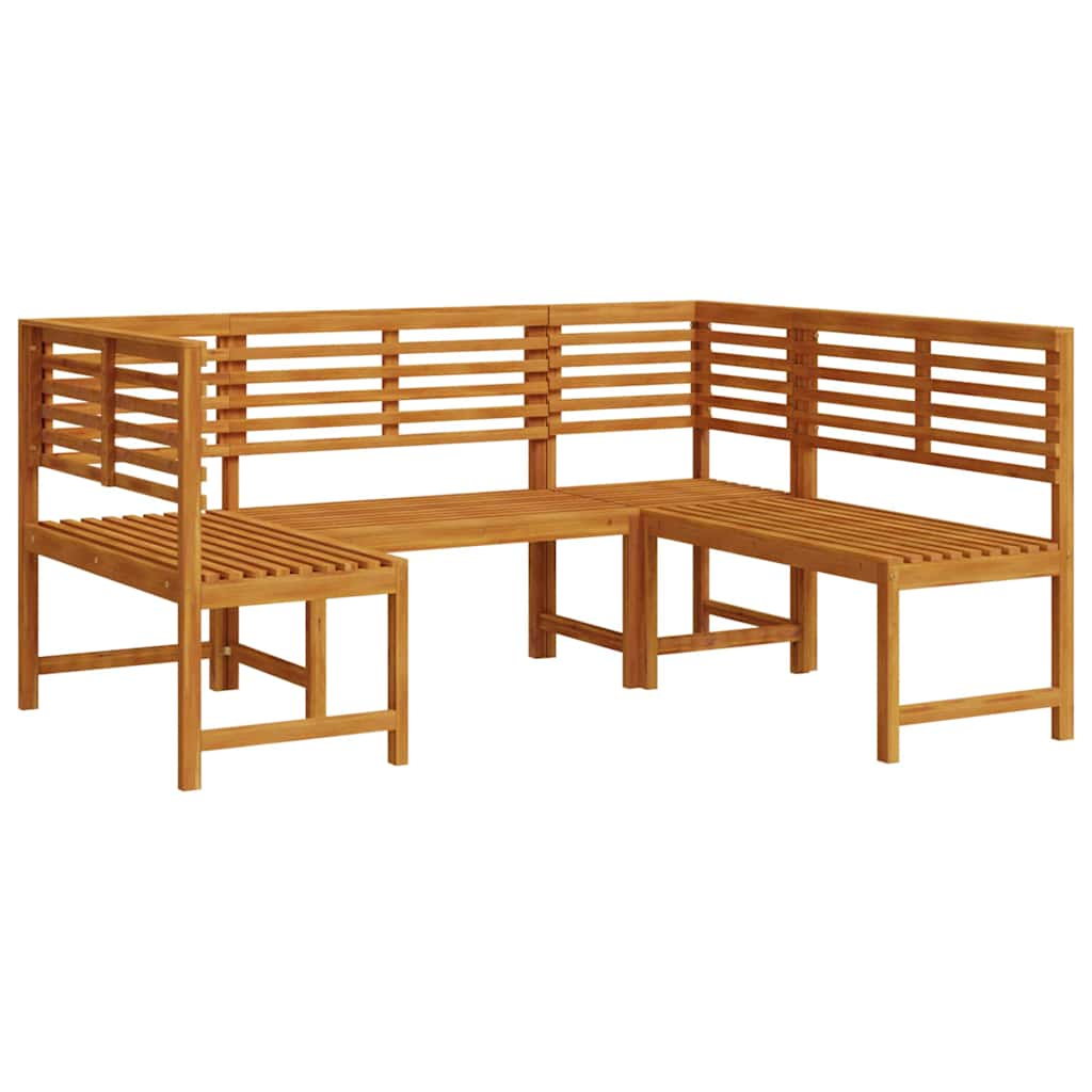 Set vrtne klupe 3 pcs Smeđa Čvrsto drvo akacije