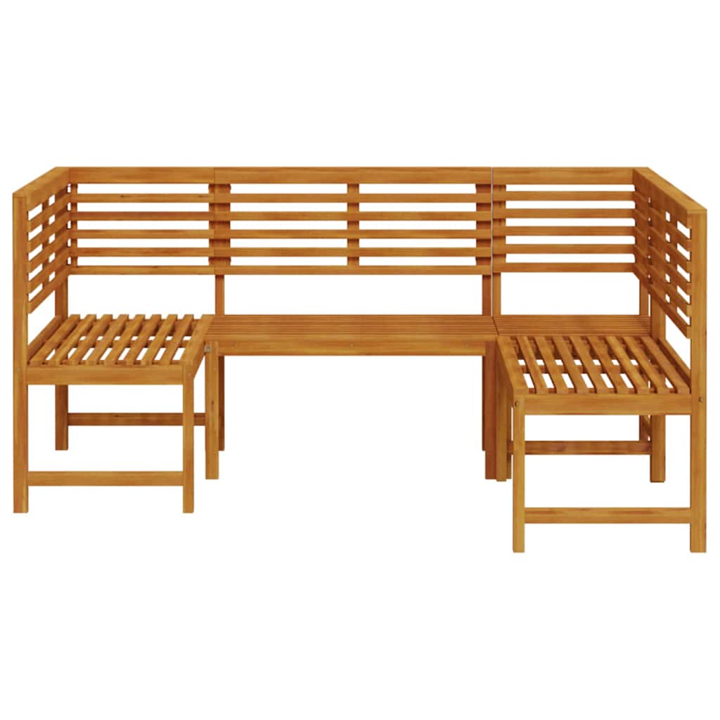 Set vrtne klupe 3 pcs Smeđa Čvrsto drvo akacije