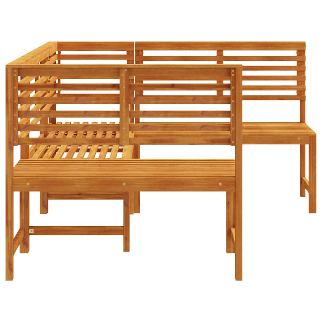 Set vrtne klupe 3 pcs Smeđa Čvrsto drvo akacije