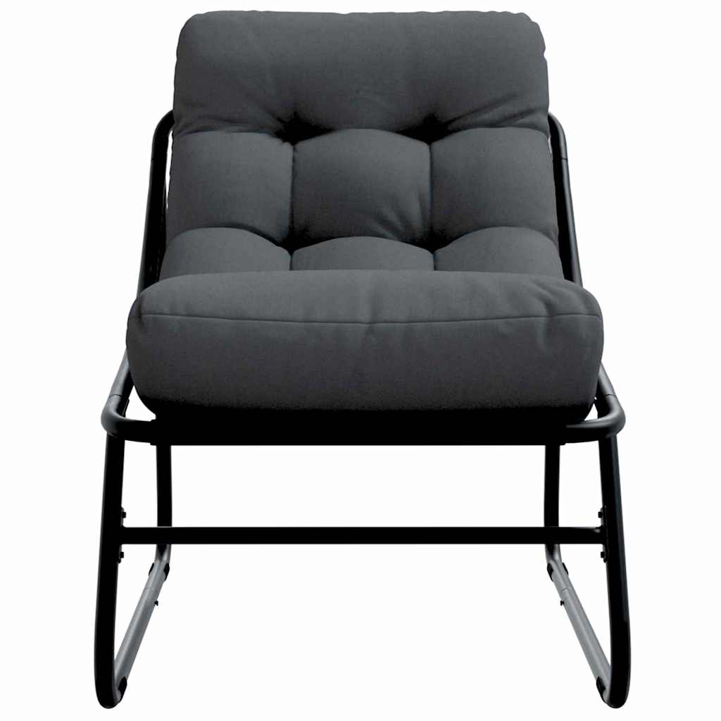 Vrtni namještaj s jastukom 2 pcs Crna 60,5 x 81 x 71 cm