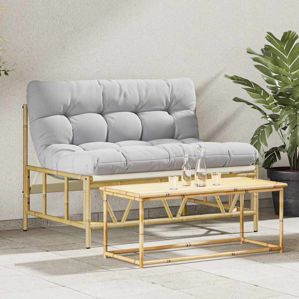 Vanjsko sjedenje Svjetlosiva 110 x 74,5 x 71 cm Čelik