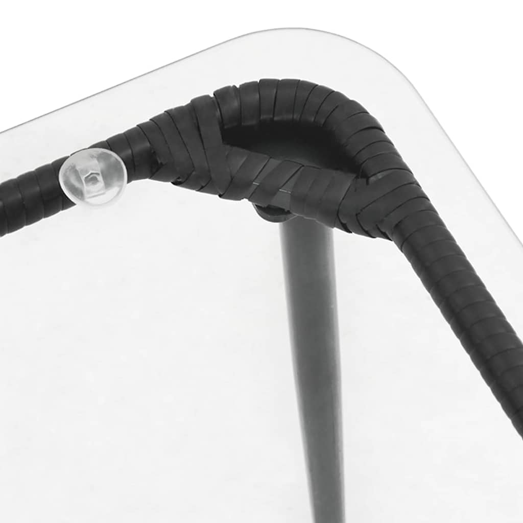 Stol za vrt Crna 80 x 40 x 45 cm poliratan
