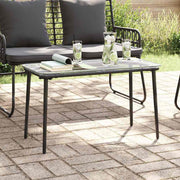Stol za vrt Crna 80 x 40 x 45 cm poliratan