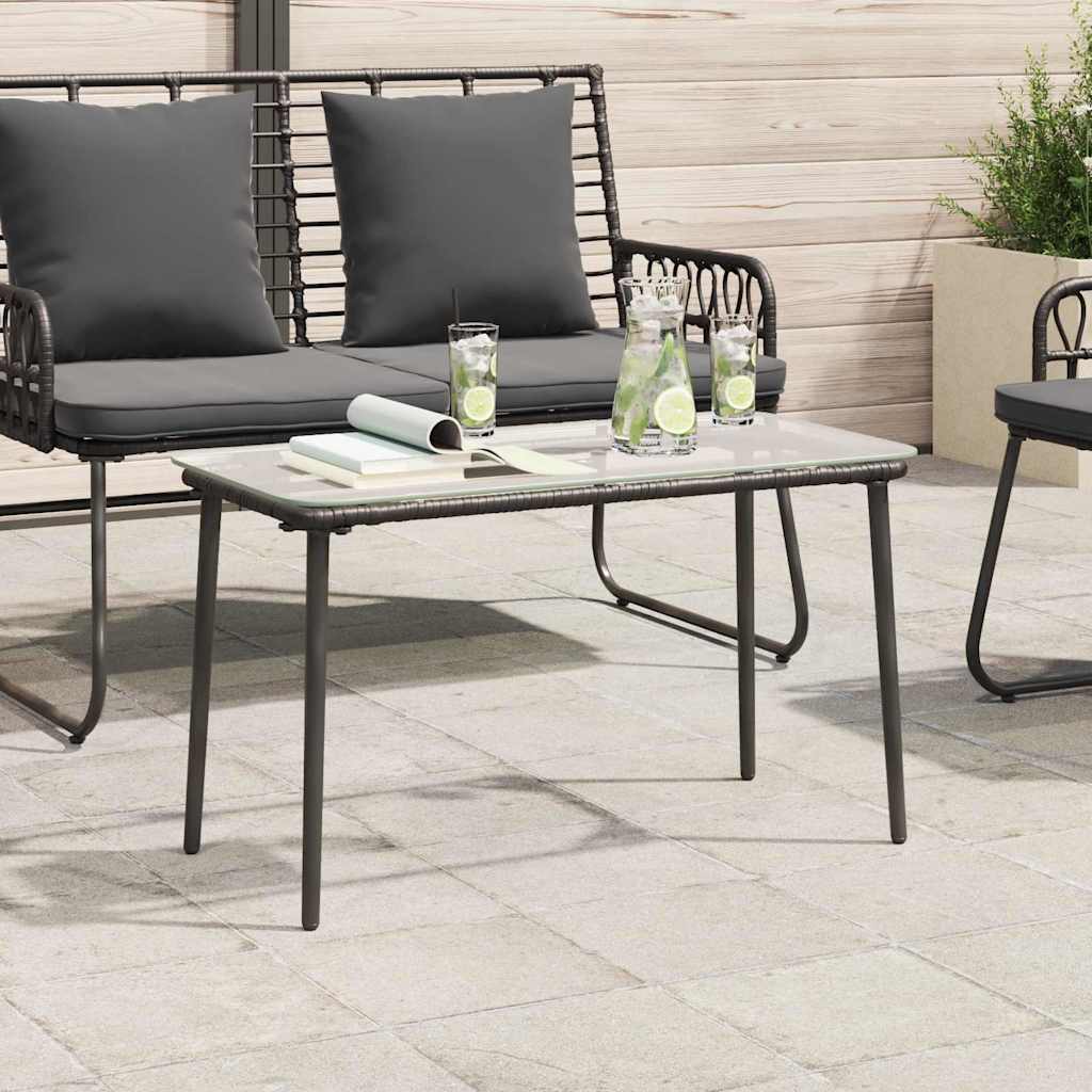 Stol za vrt Crna 80 x 40 x 45 cm poliratan
