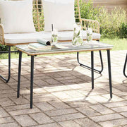 Stol za vrt Prirodna 80 x 40 x 45 cm poliratan