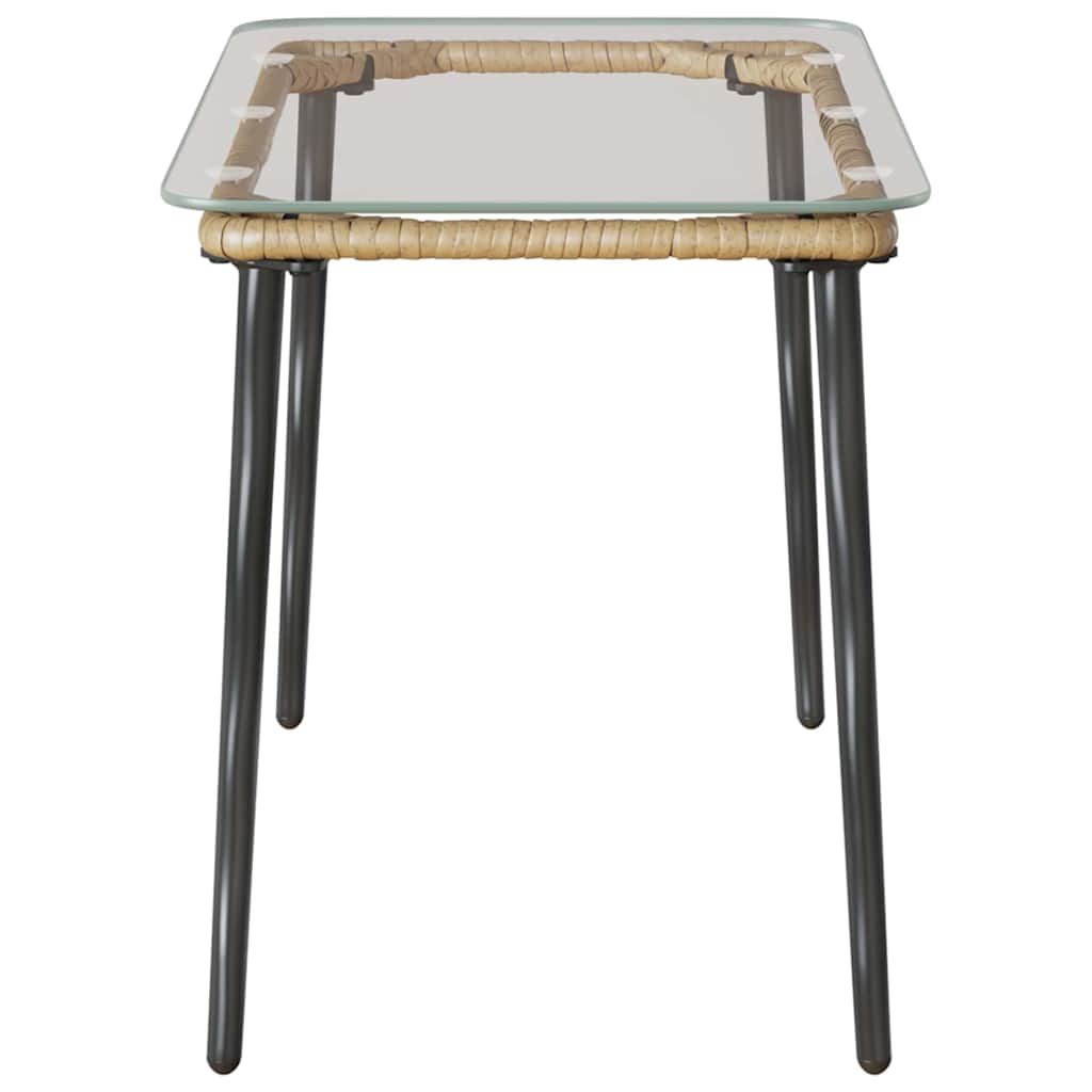Stol za vrt Prirodna 80 x 40 x 45 cm poliratan