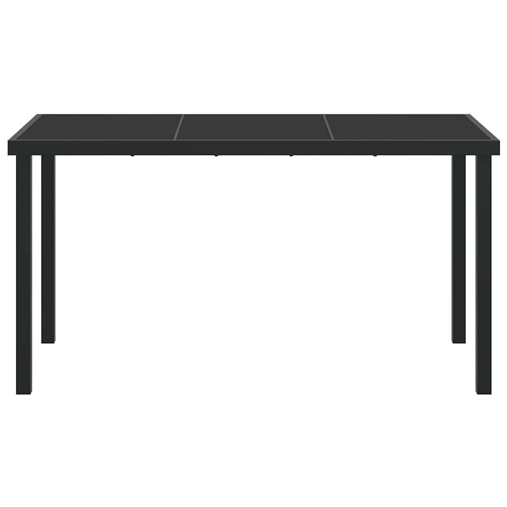 Stol za vrt Crna 140 x 70 x 73 cm Metal
