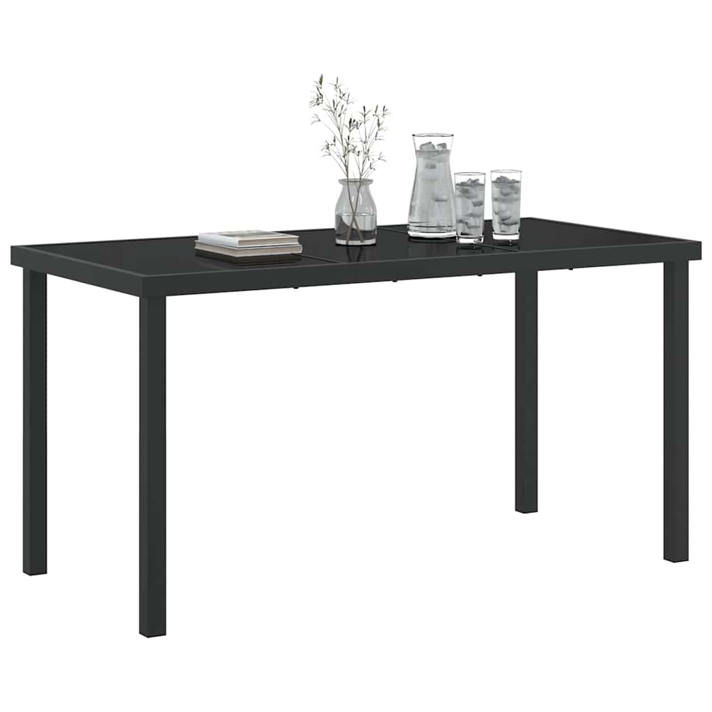 Stol za vrt Crna 140 x 70 x 73 cm Metal