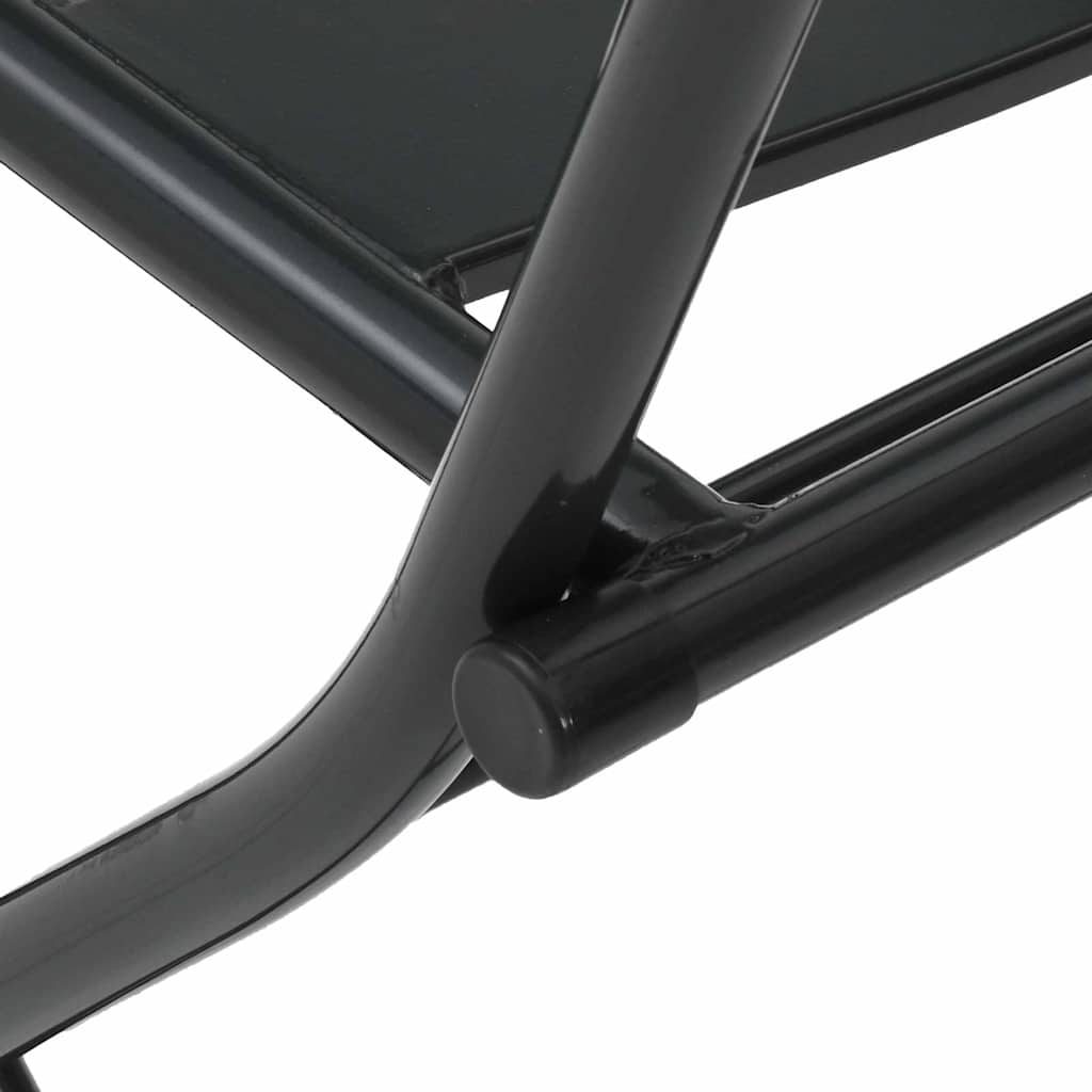 Bistro set za vrt 3 pcs Antracit Čelik