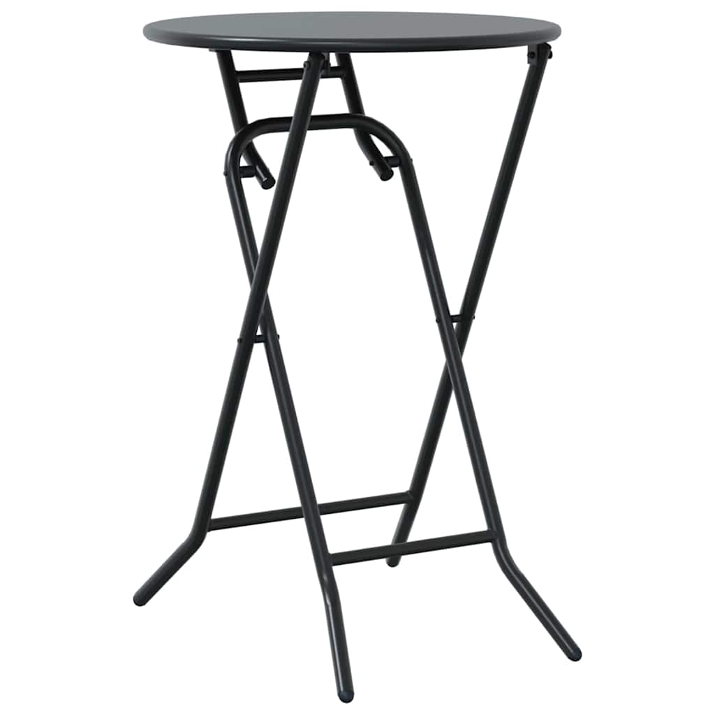 Bistro set za vrt 3 pcs Antracit Čelik