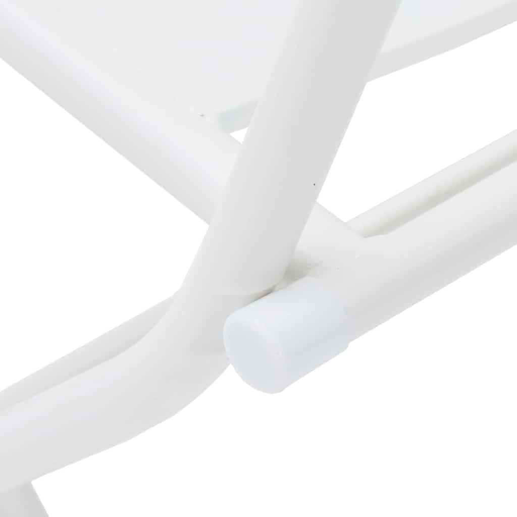 Bistro set za vrt 3 pcs Bijelo Čelik
