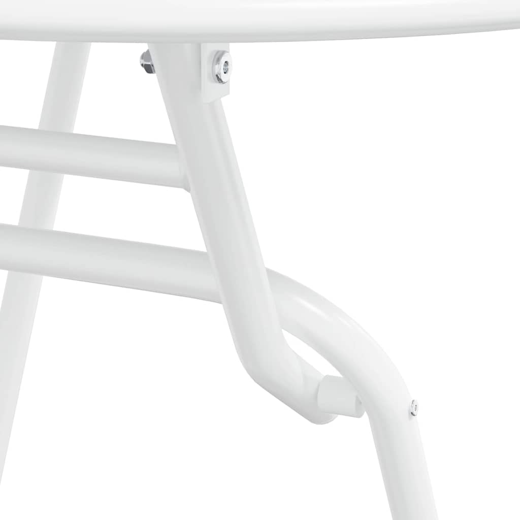 Bistro set za vrt 3 pcs Bijelo Čelik