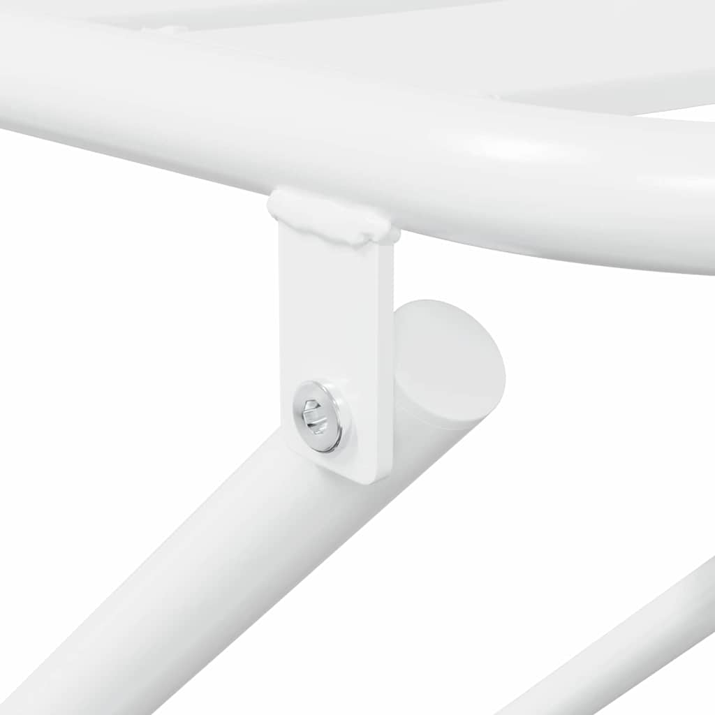 Bistro set za vrt 3 pcs Bijelo Čelik