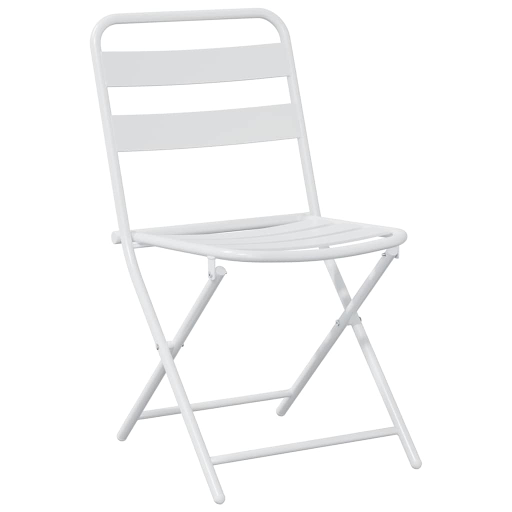 Bistro set za vrt 3 pcs Bijelo Čelik