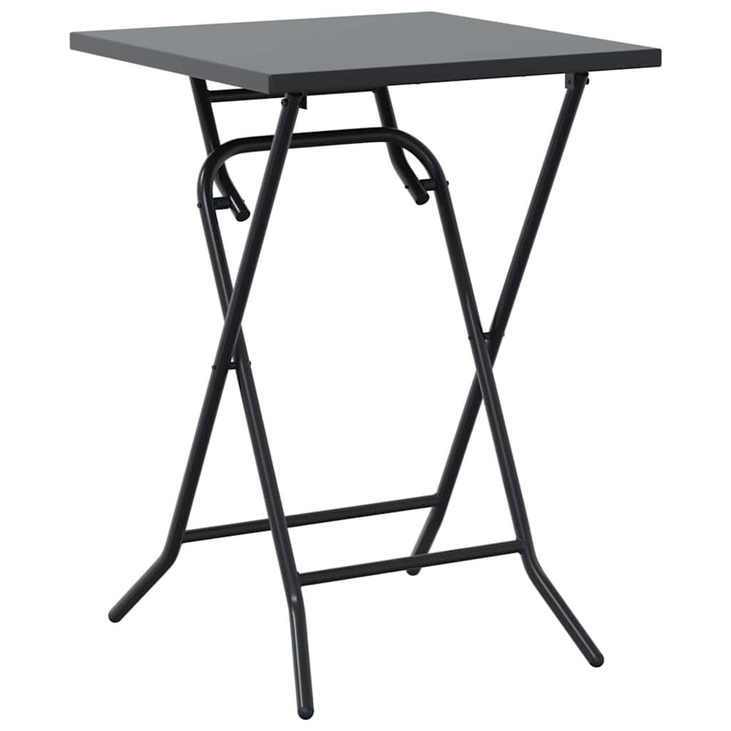 Bistro set za vrt 3 pcs Antracit Čelik