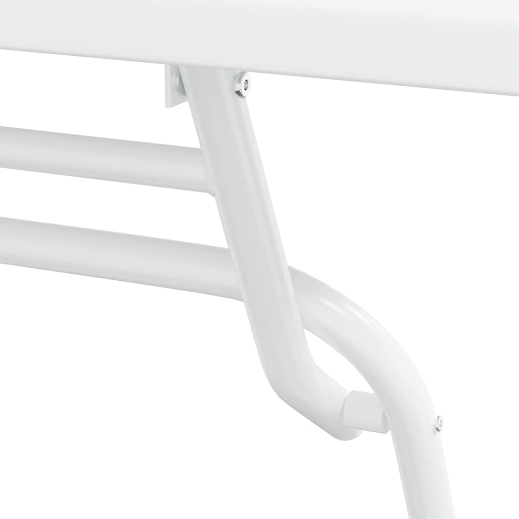 Bistro set za vrt 3 pcs Bijelo Čelik