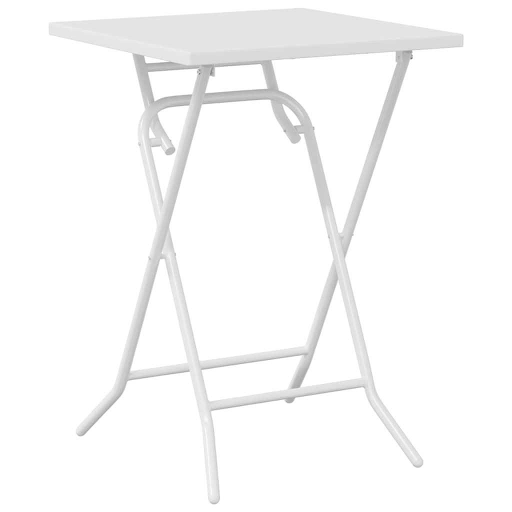 Bistro set za vrt 3 pcs Bijelo Čelik