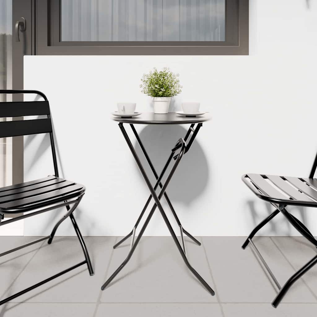 Stol za vrt Antracit 50 x 50 x 72 cm Metal