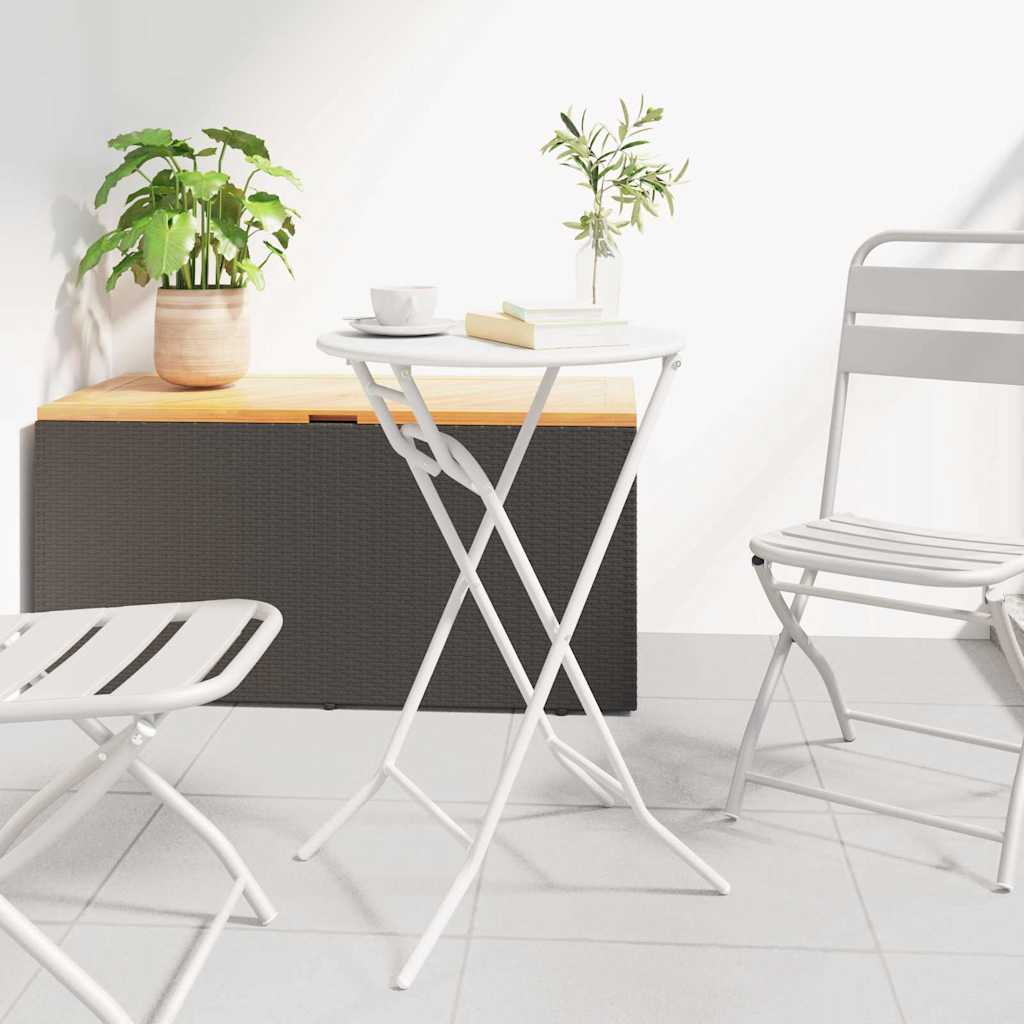 Stol za vrt Bijelo 50 x 50 x 72 cm Metal
