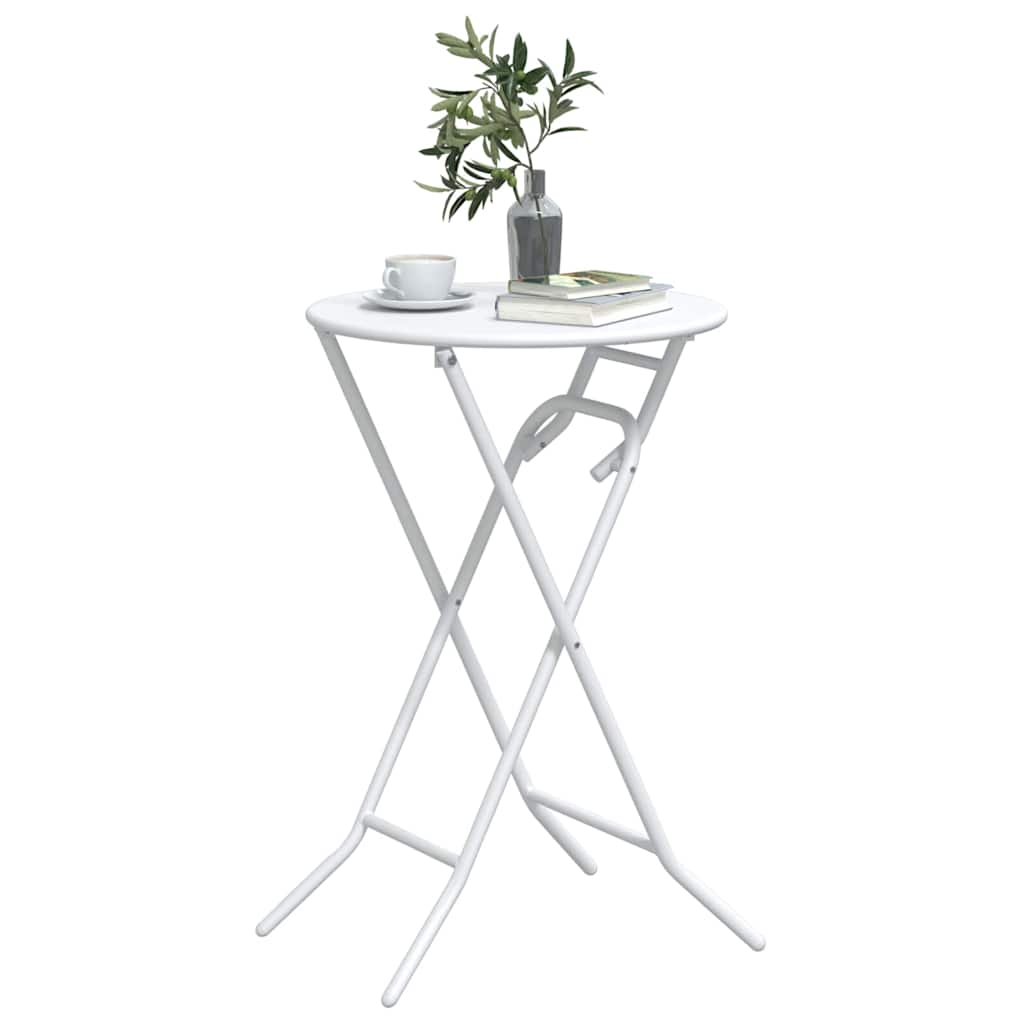 Stol za vrt Bijelo 50 x 50 x 72 cm Metal