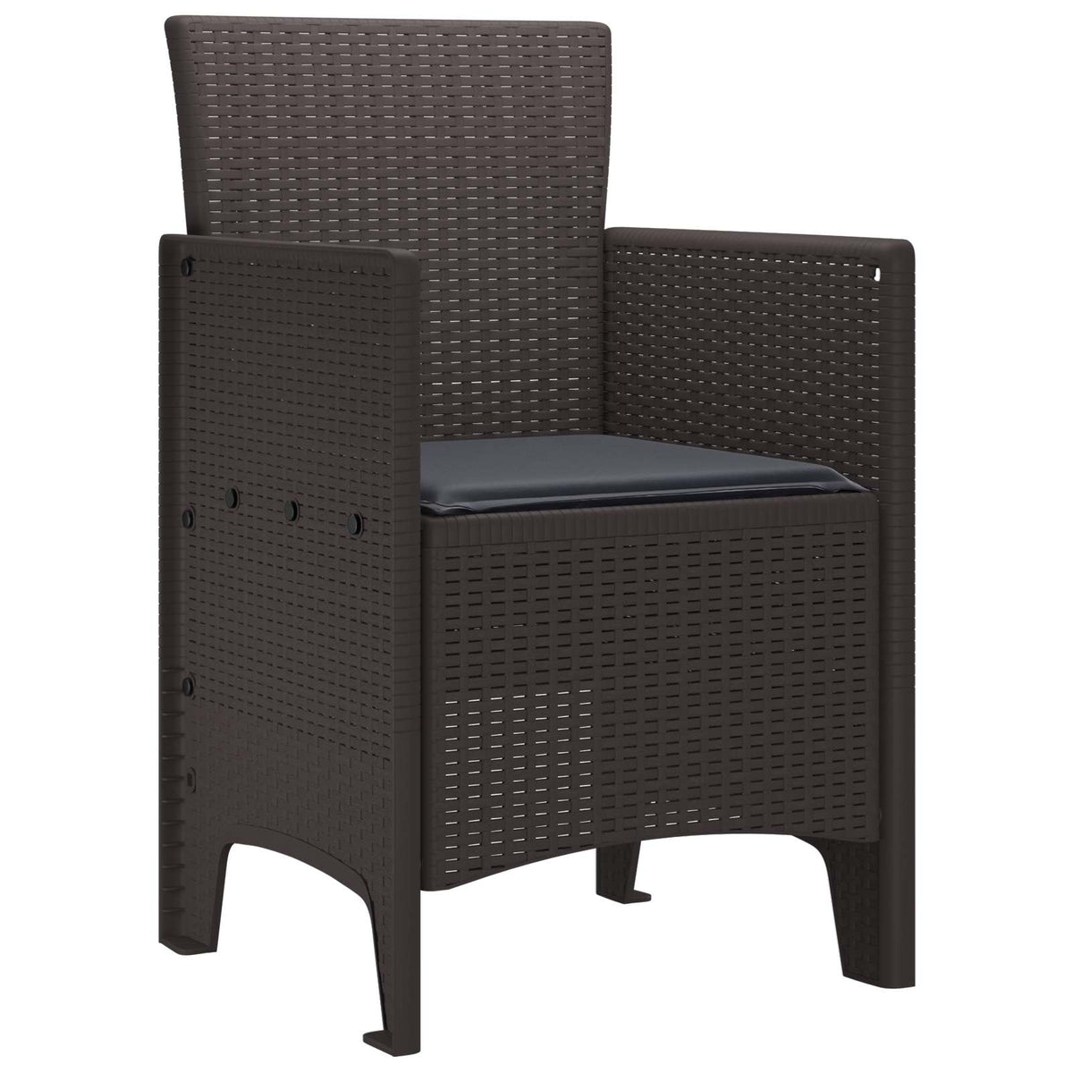 Vrtna stolica 2 pcs Smeđa 53 x 49 x 85 cm Polipropilen