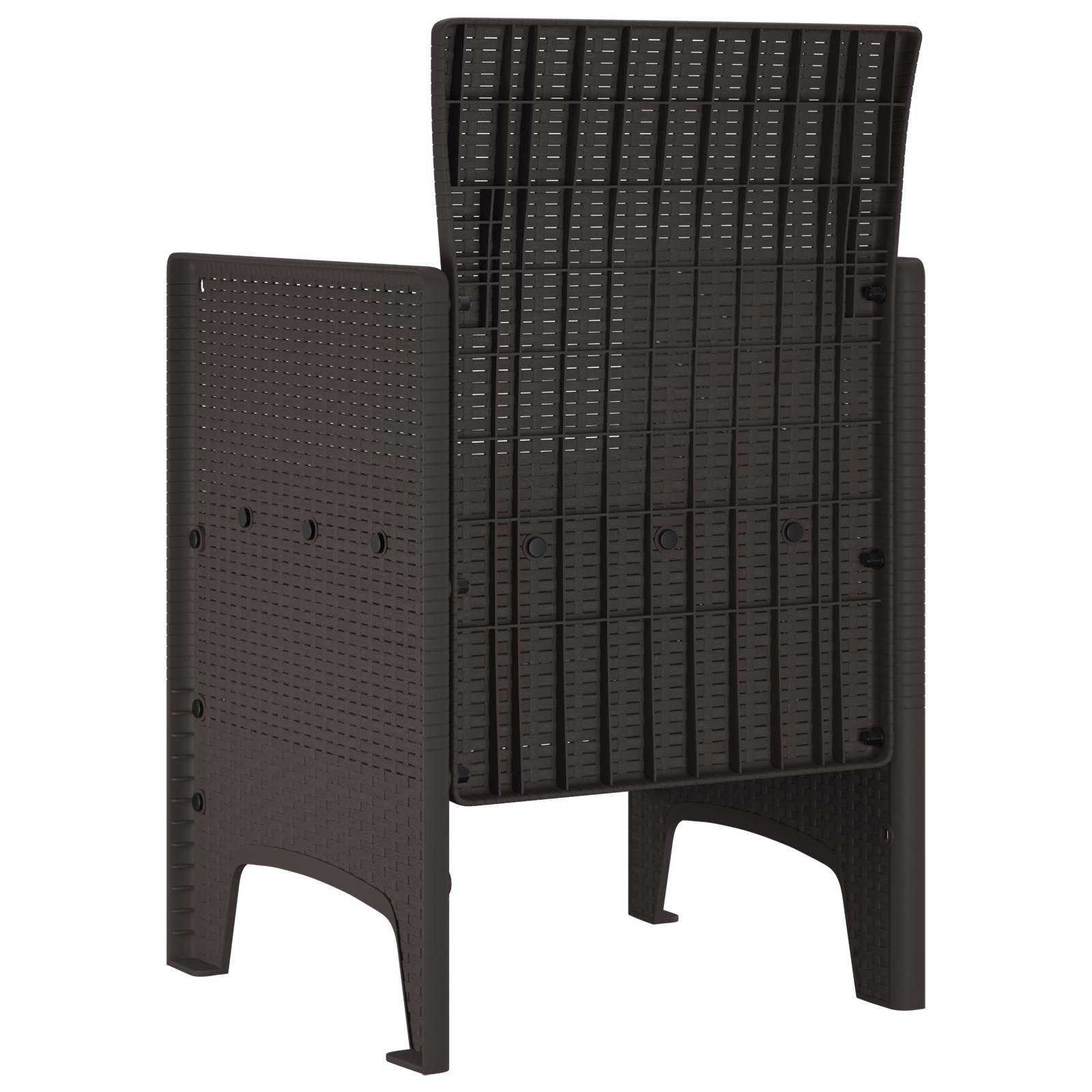 Vrtna stolica 2 pcs Smeđa 53 x 49 x 85 cm Polipropilen