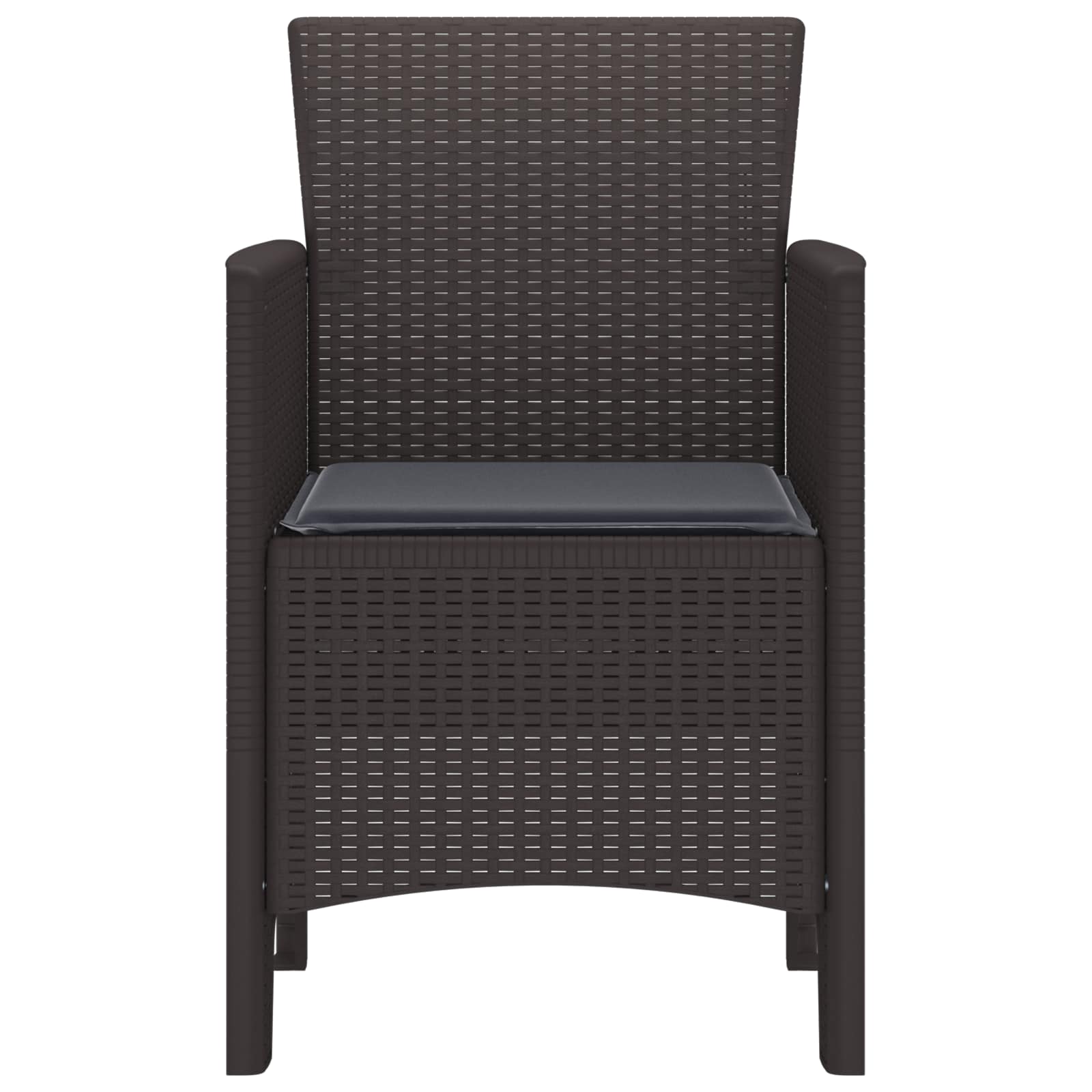 Vrtna stolica 2 pcs Smeđa 53 x 49 x 85 cm Polipropilen