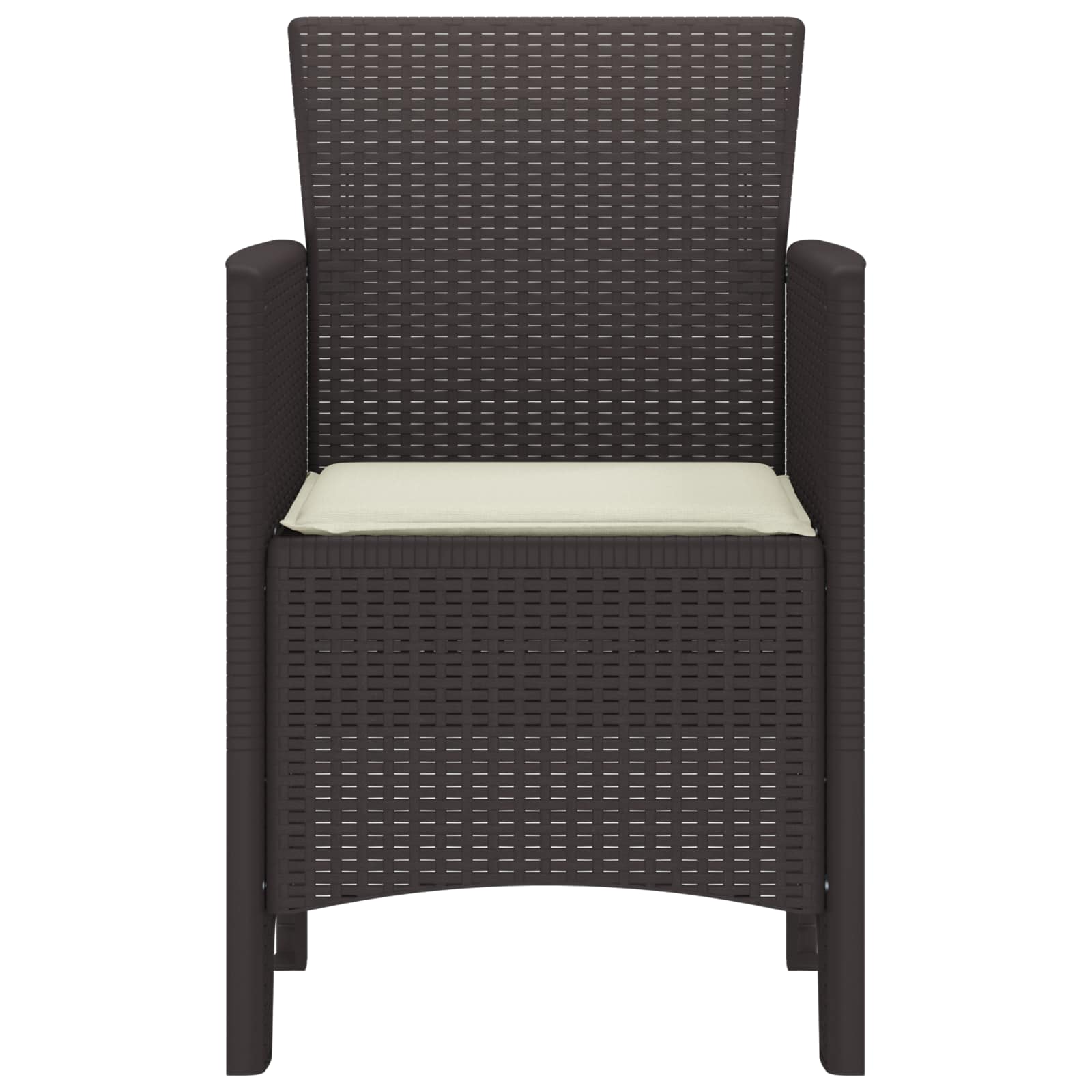 Vrtna stolica 2 pcs Smeđa 53 x 49 x 85 cm Polipropilen