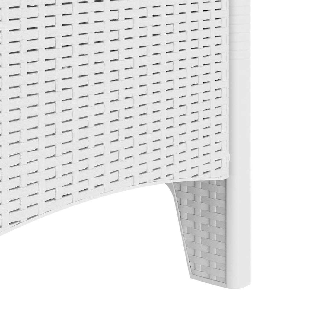 Vrtna stolica 2 pcs Bijelo 53 x 49 x 85 cm Polipropilen