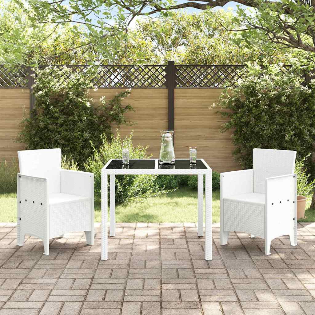 Vrtna stolica 2 pcs Bijelo 53 x 49 x 85 cm Polipropilen
