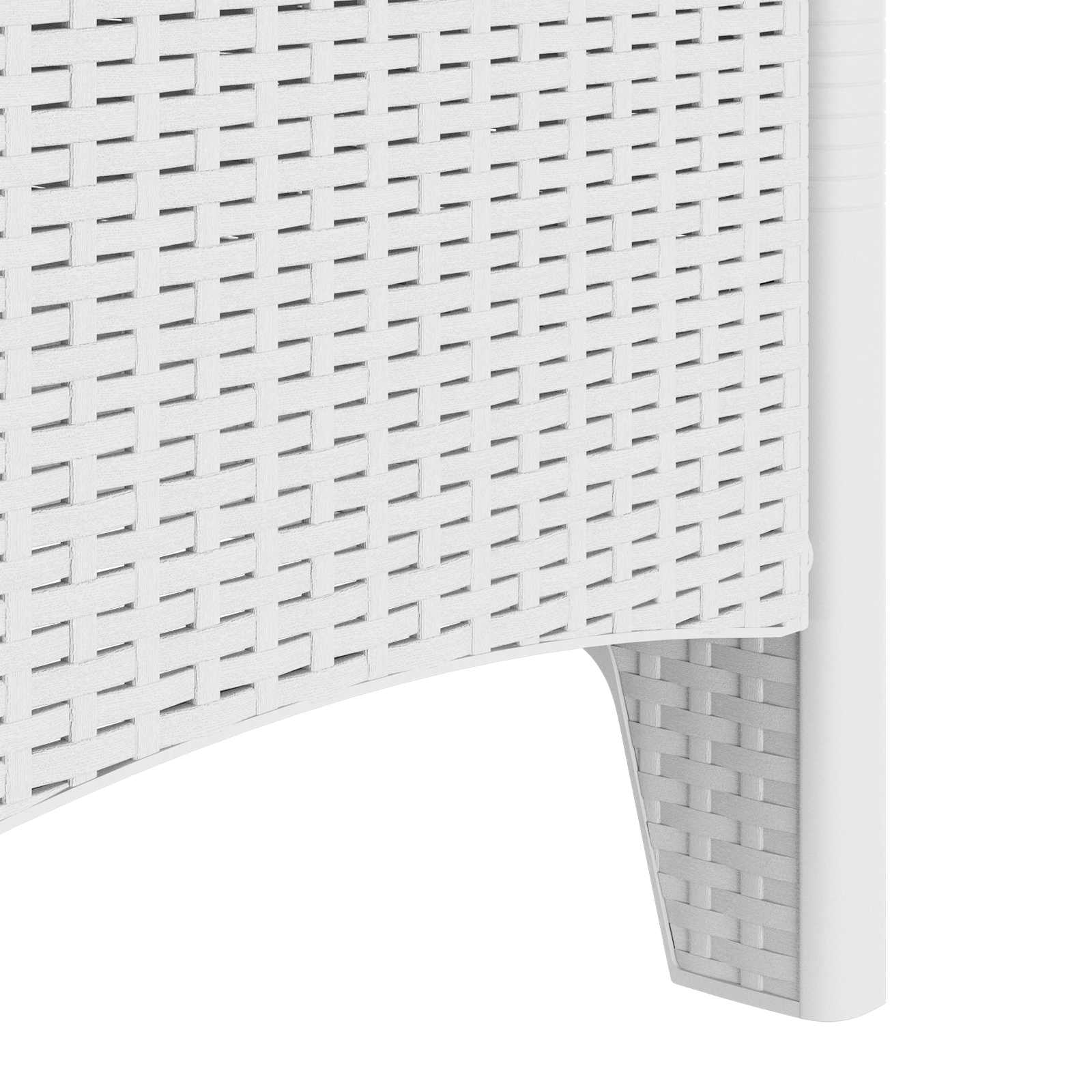 Vrtna stolica 2 pcs Bijelo 53 x 49 x 85 cm Polipropilen