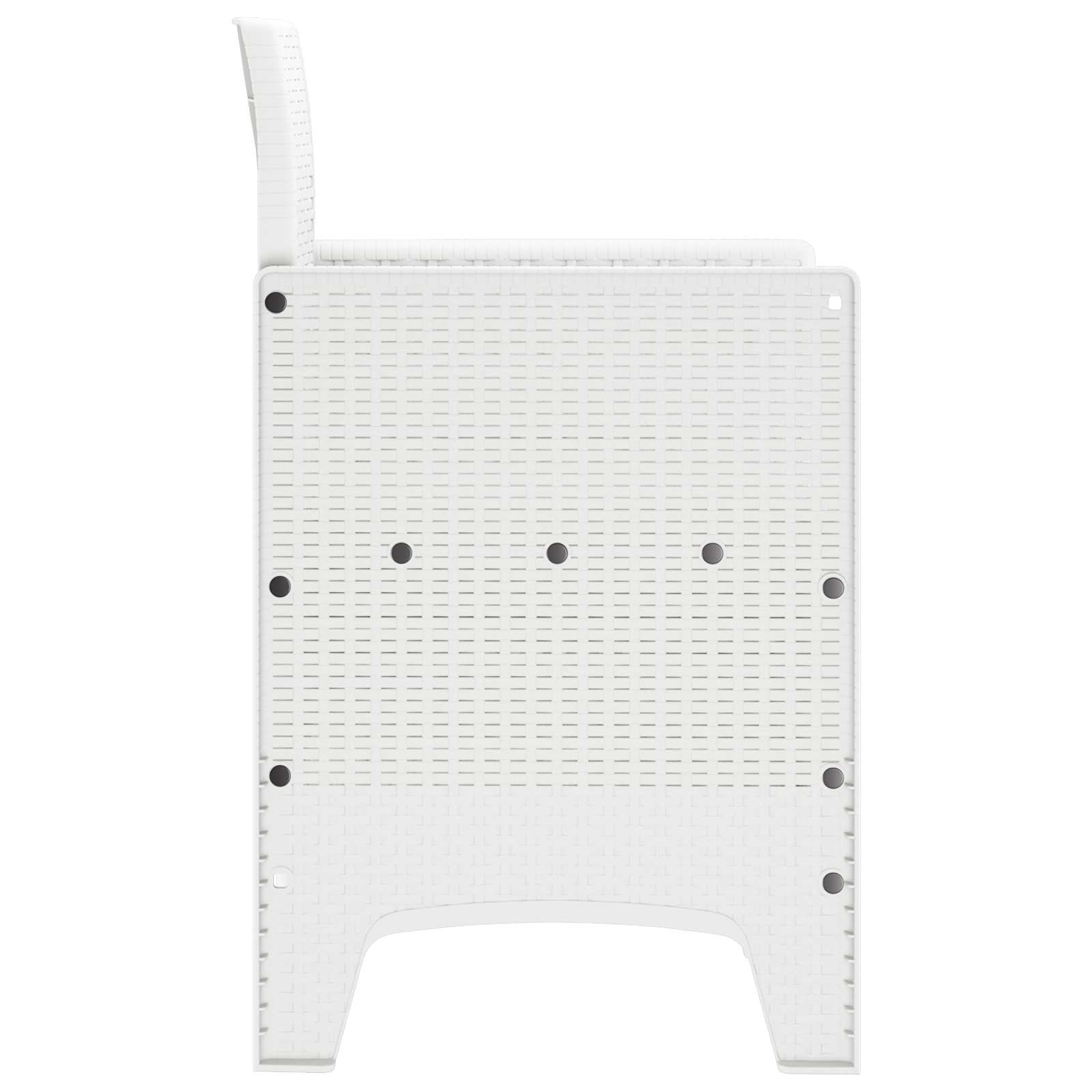 Vrtna stolica 2 pcs Bijelo 53 x 49 x 85 cm Polipropilen